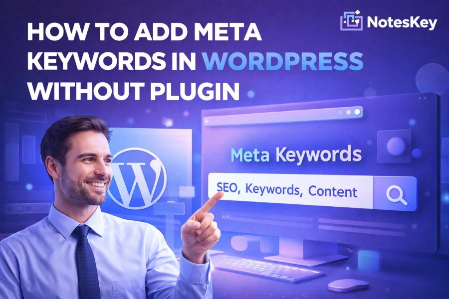 how to add meta keywords in wordpress without plugin