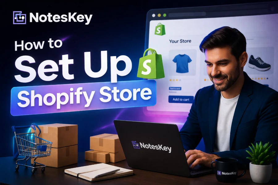 how to set up shopify store